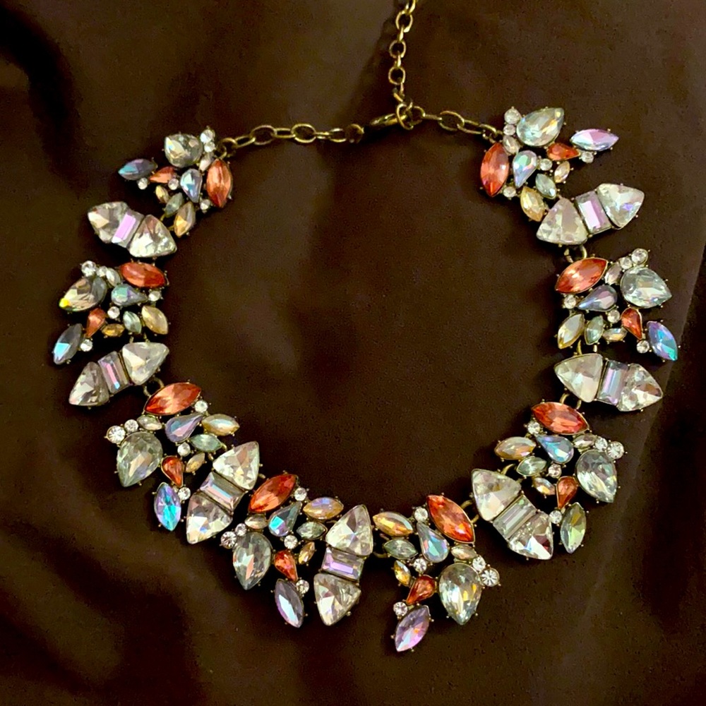 BaubleBar Multi Color Gem Statement Necklace